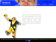 Tablet Screenshot of clown-fridolin.de